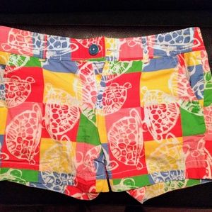 Lilly Pulitzer shorts in Rollin Turtle Patchwork